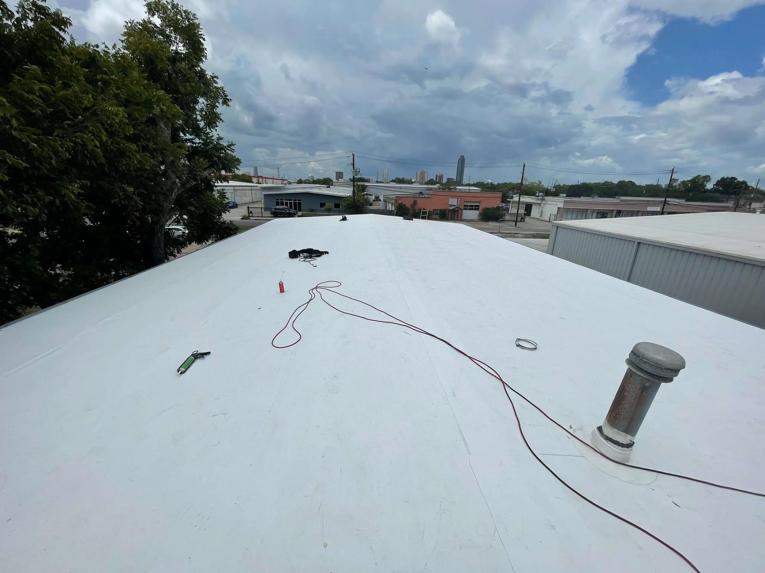 Commercial roof inspection in Omaha